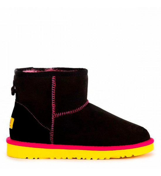 UGG Classic Mini II Black-Yellow