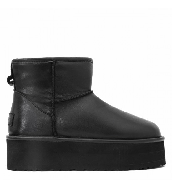 UGG Classic Mini Platform Leather Black