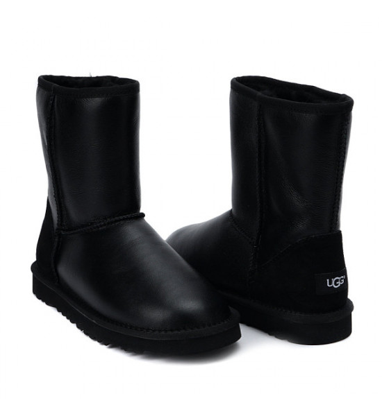 UGG Classic Short Metallic Black