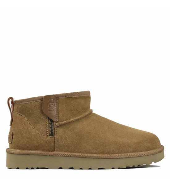 UGG Classic Ultra Mini Zip Boot Chestnut