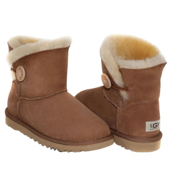 UGG Mini Bailey Button II Chestnut