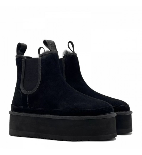UGG Neumel Platform Chelsea Black