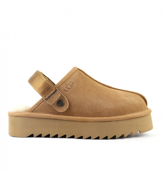 UGG Goldenstar Clog Platform Chestnut